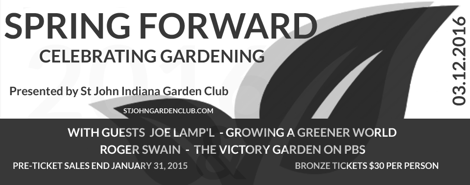 St. John Garden Club – Spring Forward 2016 – Pre-Sale Discount