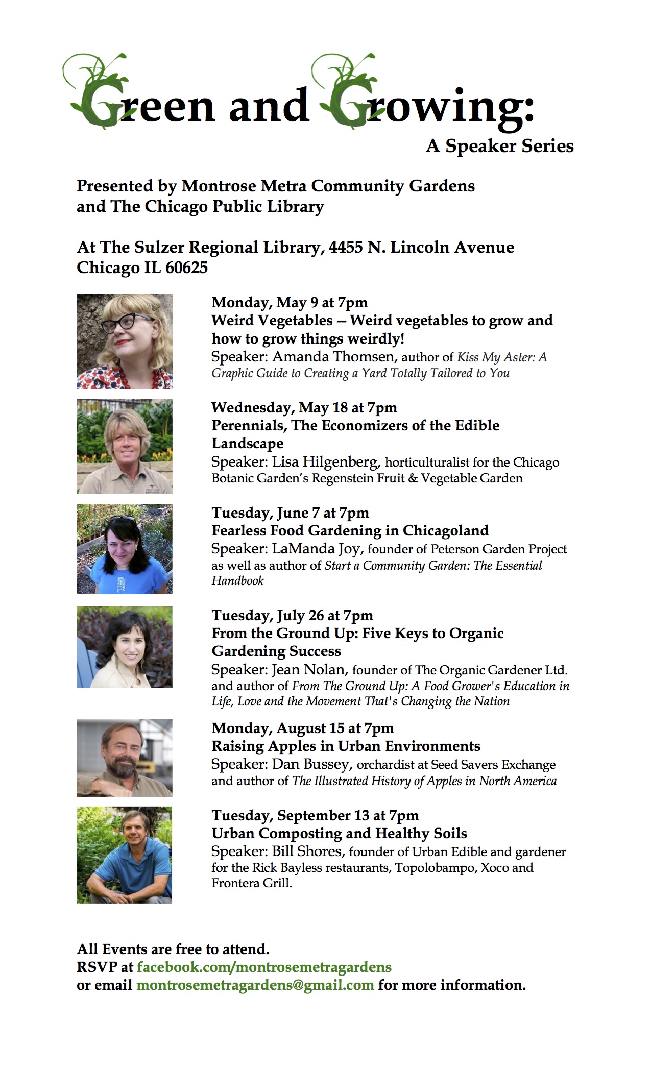 Green and Growing: A Speaker Series – Perennials, The Economizers of the Edible Landscape