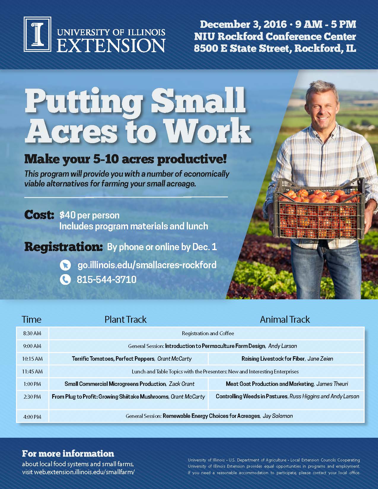 Putting Small Acres to Work Conference