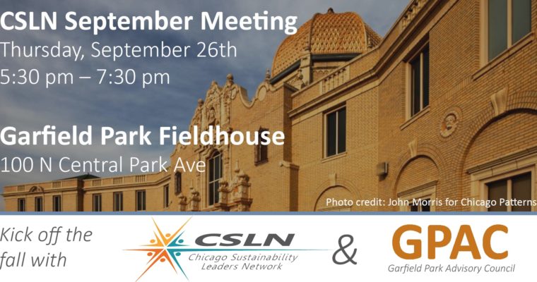 Chicago Sustainability Leaders Network September Meeting
