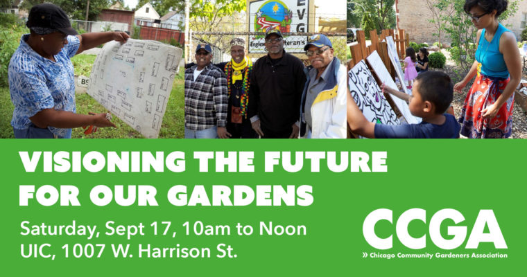 CCGA Workshop: Visioning the Future for Our Gardens on Saturday, Sept. 17 – Updated event info