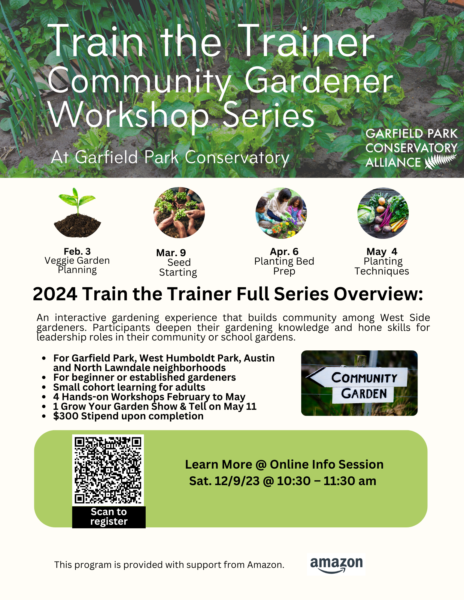 GPCA’s 2024 Train the Trainer Workshop Series for West Side Community & School Gardeners.