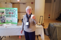 Jule Samuels visits with Exhibitors